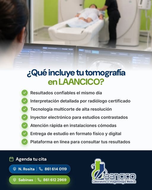 ¿Qué incluye tu tomografía en LAANCICO?