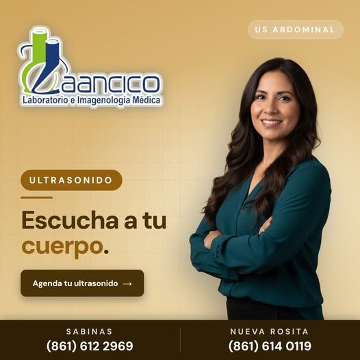 Ultrasonido abdominal: sin dolor y sin radiación.