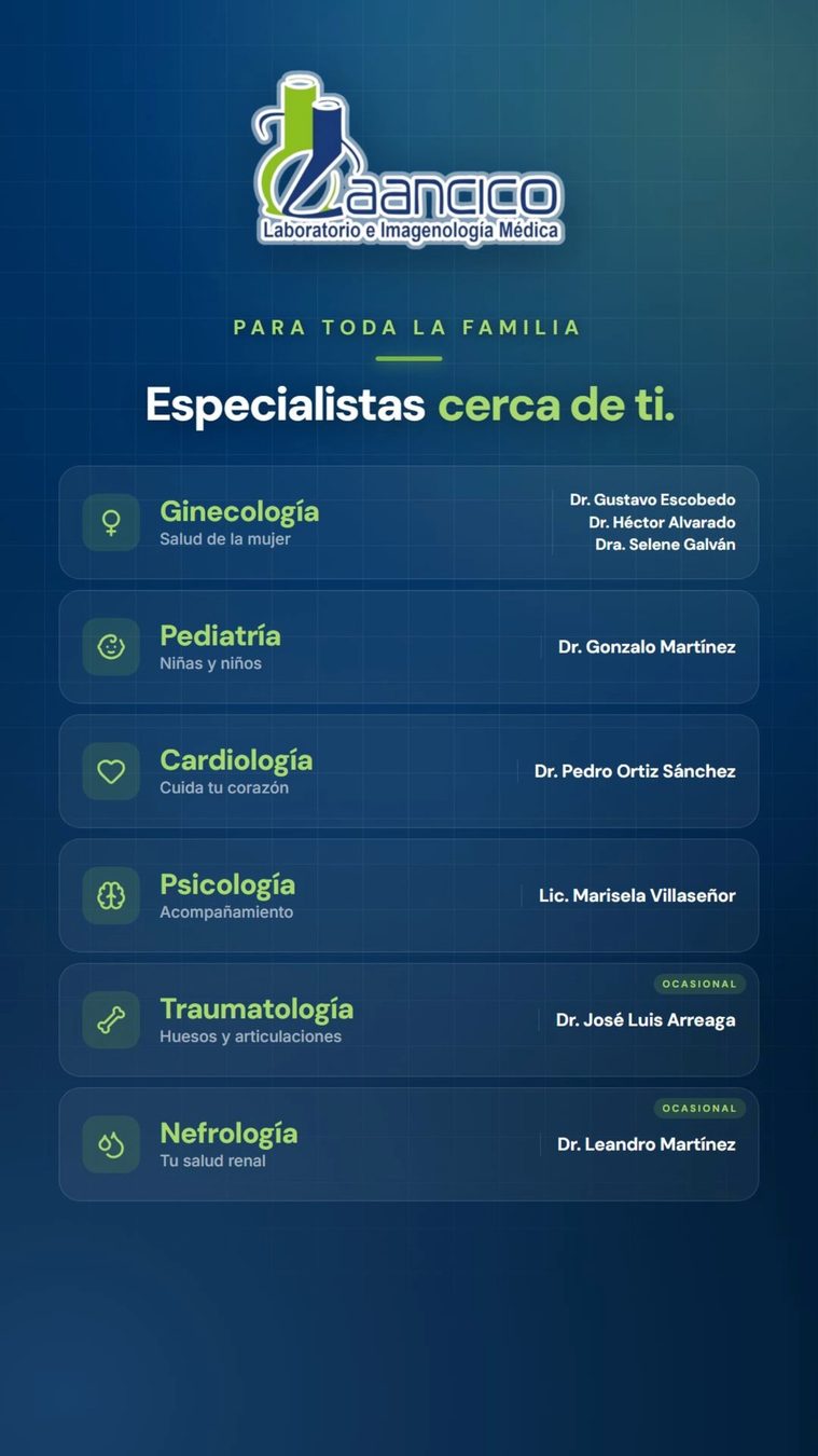 Especialistas cerca de ti.