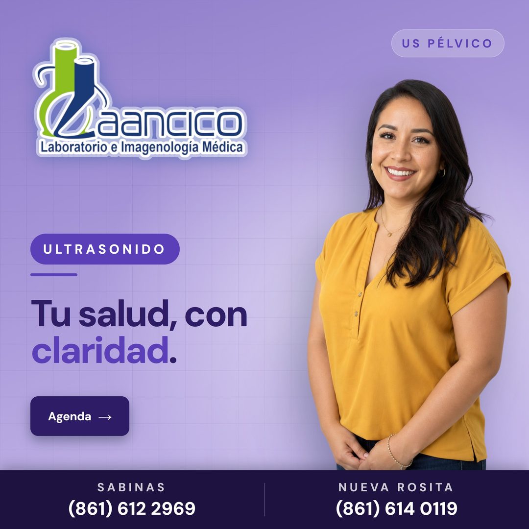 Ultrasonido pélvico con resultados el mismo día.